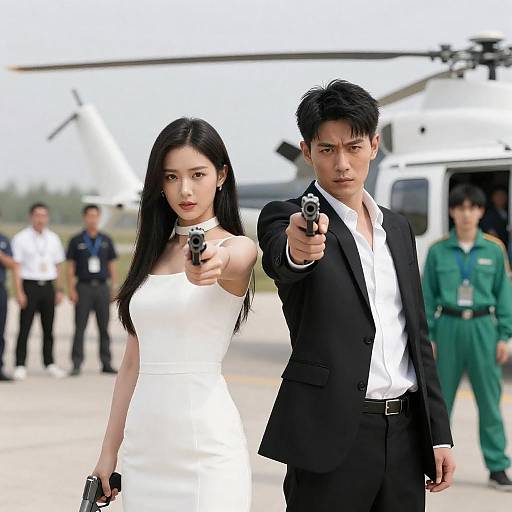 Intense Outdoor Shootout Scene with Details