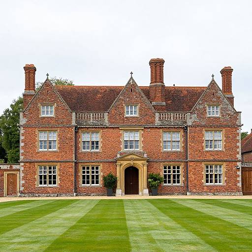 Imposing Brick Manor House Exterior