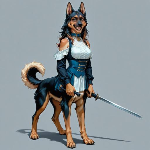 Joyful German Shepherd Portrait Joyful German Shepherd Portrait