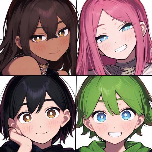 Vibrant Character Portrait with Colors