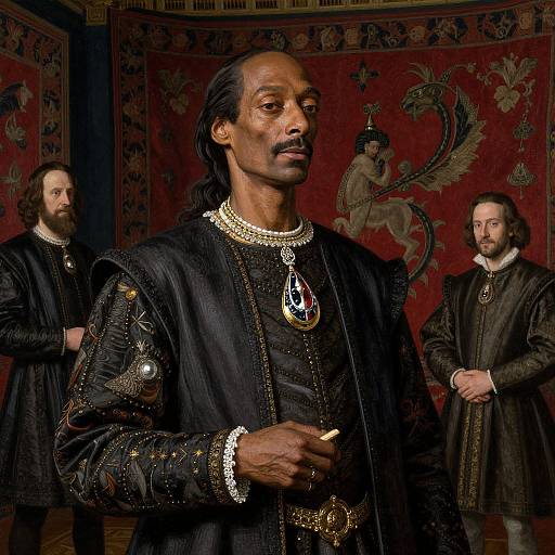 Snoop Dogg in Tudor Elegance Portrait