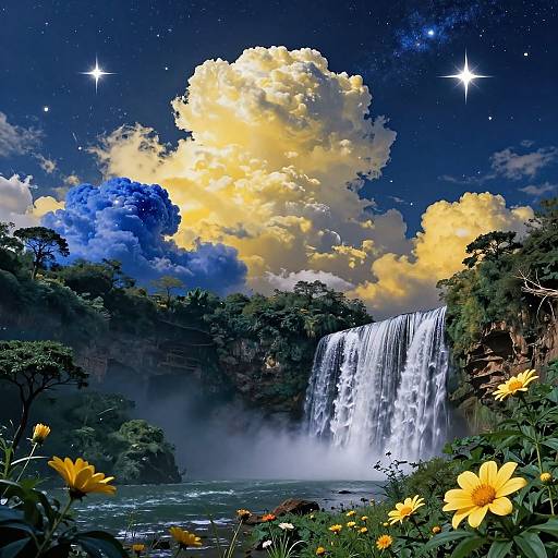 Mesmerizing Celestial Nature Scene