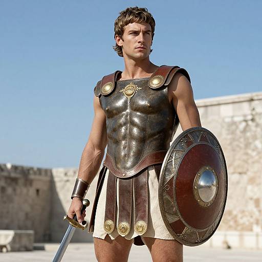 Greek God in Roman Armor