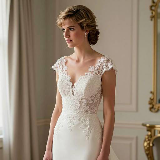 Elegant Wedding Dress Fashion Photography