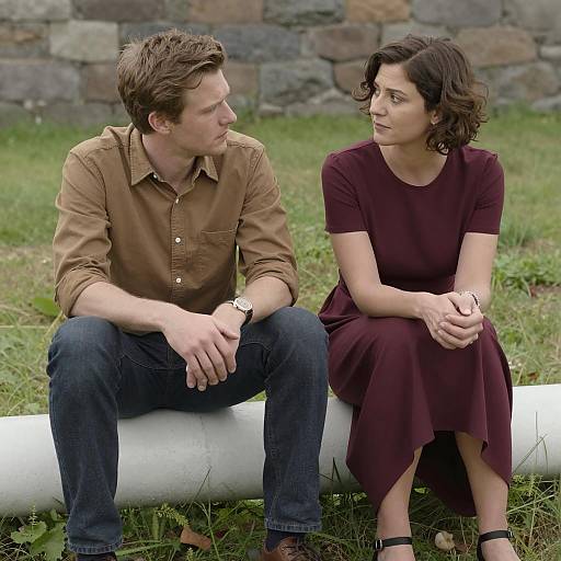 Candid Moment on a White Pipe