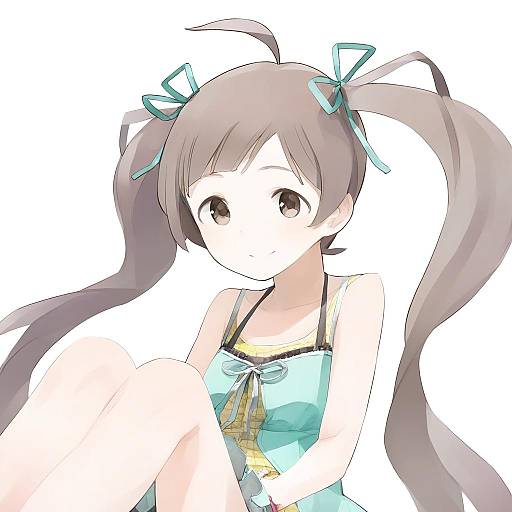 Illustration of Hakozaki serika, idolmaster in the style of Shihou (g-o-s)