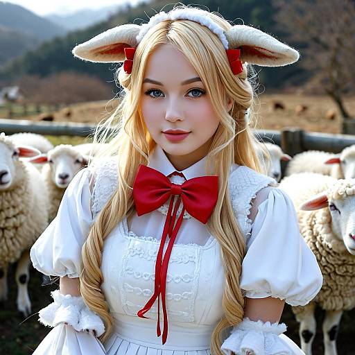 Tsunomaki Watame Outdoors Smug Pose