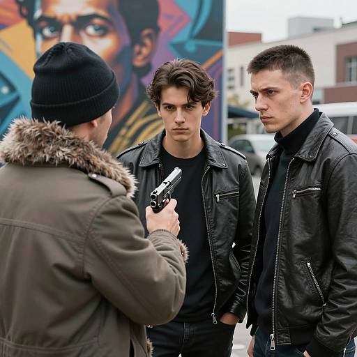 Urban Encounter: Three Men and a Gun