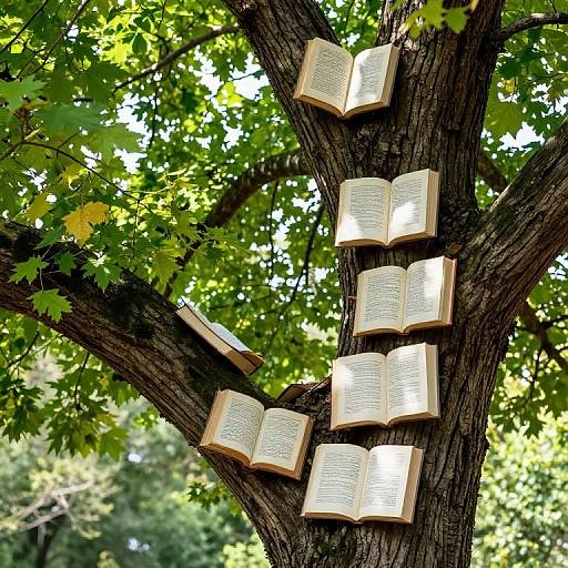 Inverted Tree Harboring Living Books