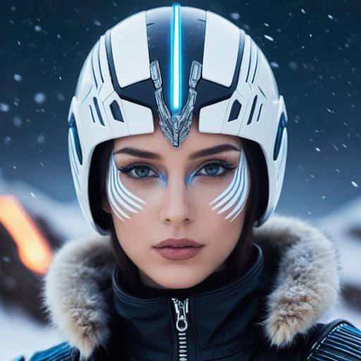 Vibrant Sci-Fi Fantasy Character Portrait