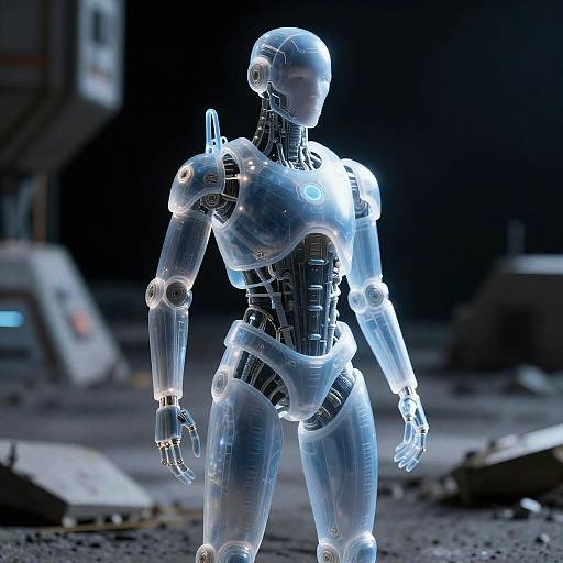 Android Scout in Abandoned Lunar Base