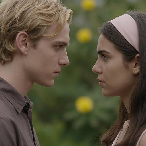 Intense Eye Contact Between Two People