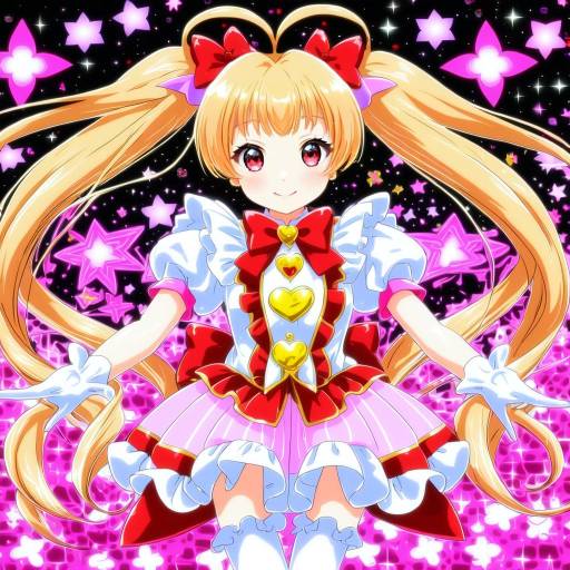 Illustration of Aisaki emiru, precure in the style of Ucmm