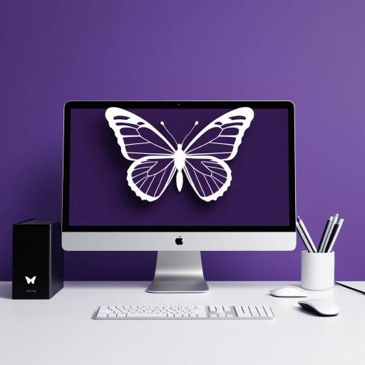 Minimalist Butterfly Logo Design in 4K
