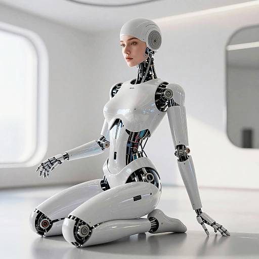 Seductive Robotic Humanoid Art