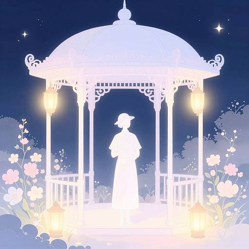 Ethereal Lantern Keeper under Gazebo