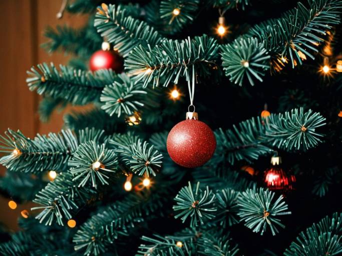 Charming Christmas Lights and Tree Design