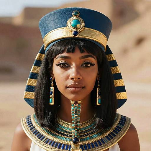 Queen Nile Woman Costume Close-Up