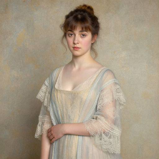 Romantic Vintage Impressionist Woman