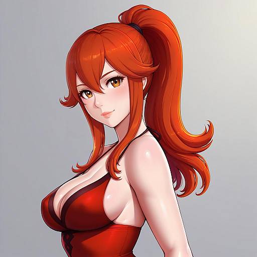 Illustration of Anna (fire emblem), fire emblem in the style of Lm (legoman)