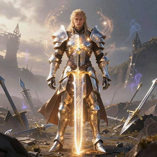 Kalashtar Paladin on Misty Battlefield