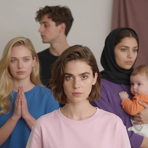 Diverse Group Portrait with Unique Personalities