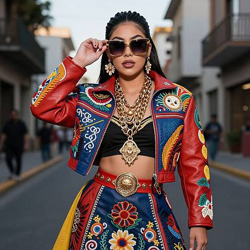 Vibrant Buchona Narcoculture Attire