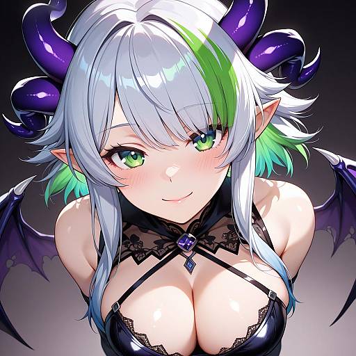 Illustration of Apricot the lich, vshojo in the style of Gins