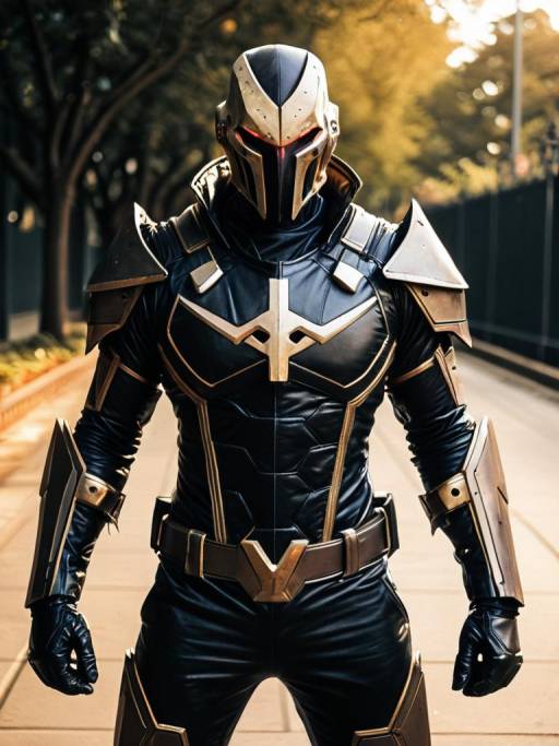 Realistic Man in Nemesis T-Type Costume
