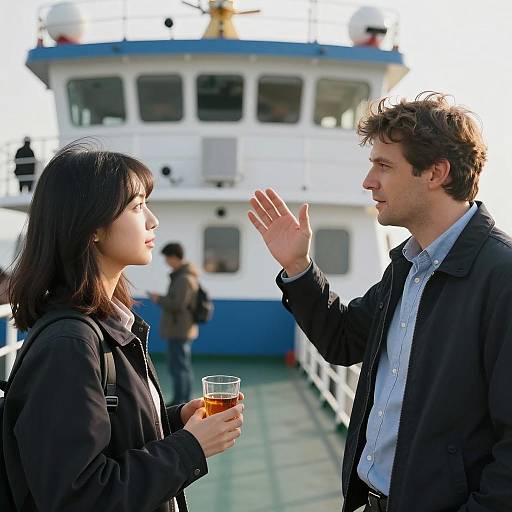 Ferry Encounter: A Moment Captured