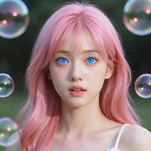 Hyper-Realistic Portrait of Magical Girl