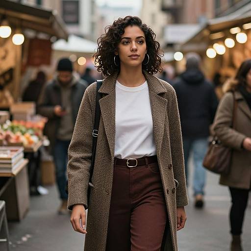 Stylish Streetwear in Urban Market