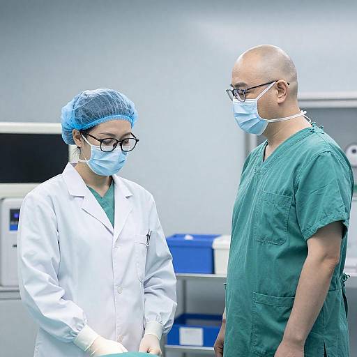 Surgeons Collaborating in a Sterile Environment