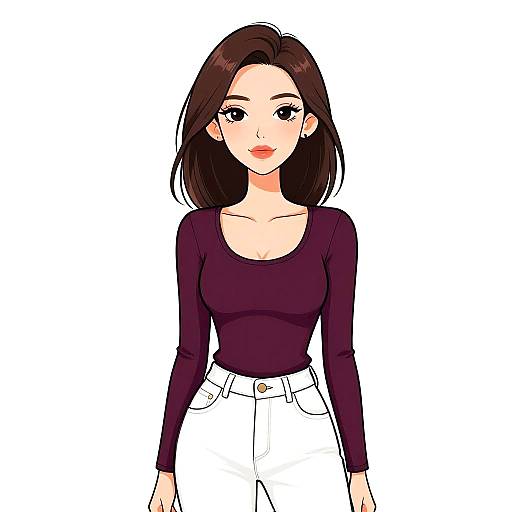 Modern Woman in Casual Outfit