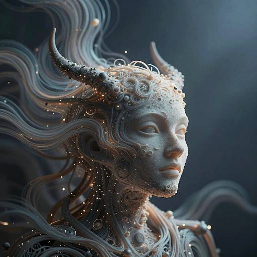 Organic-Tech Fusion in Cyberpunk Style