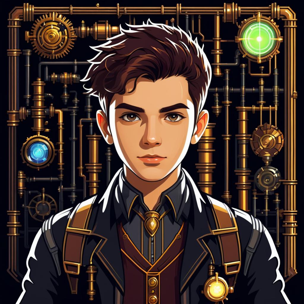 Steampunk Fantasy Tinkerer NPC Portrait