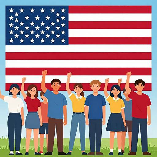 Patriotic Student Pledge Poster