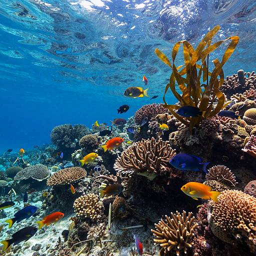 Vibrant Underwater Coral Reef Scene