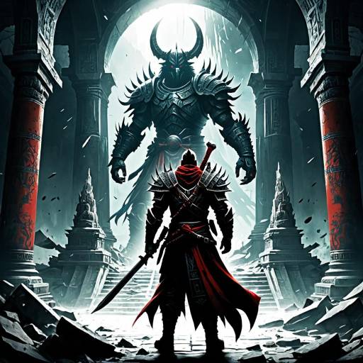 Dark Knight Facing Demon Lord