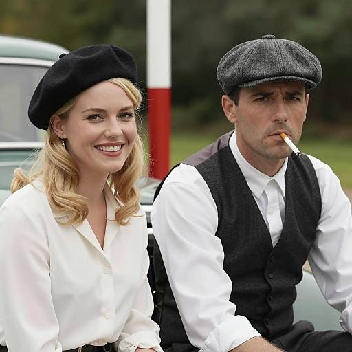 Vintage Couple in Classic Setting