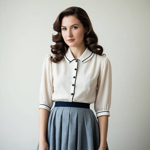 1940s Modest Elegant Woman Portrait