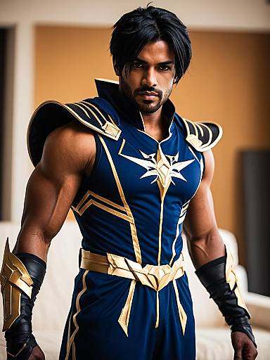 Lifestyle costume photo of Arash (fate). Cosplay clothes