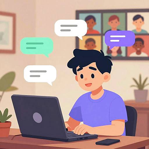 Animated Discord Mod Moderating Chat