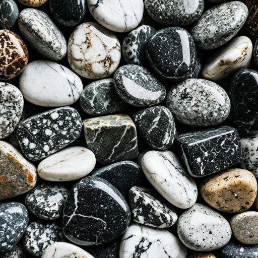 Detailed Close-Up of Marble Stone Textures
