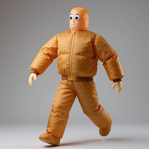 Inflated Space Man in Puffy Jacket