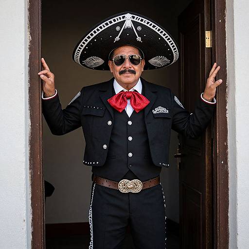 Mexican Thug Costume with Sombrero