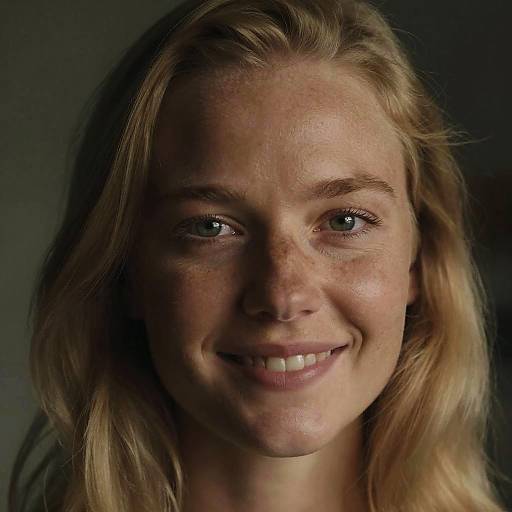 Hyperrealistic Scandinavian Blonde Portrait