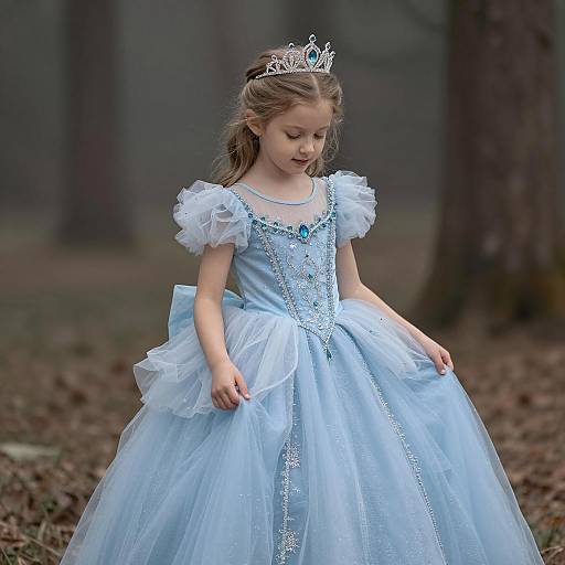 Whimsical Princess Portrait in Woodland