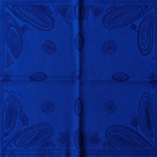 Royal Blue Paisley Bandana Design