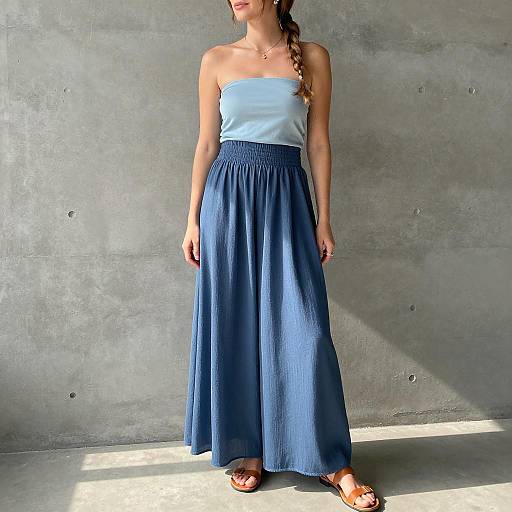 Sunlit Maxi Skirt Outfit Photography